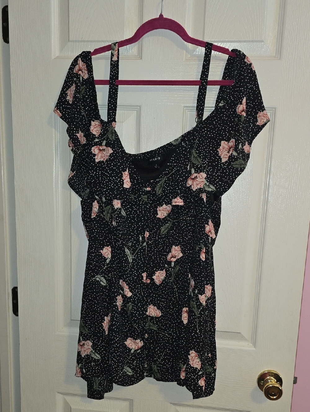 torrid Black Dress with White Polka Dot Accent